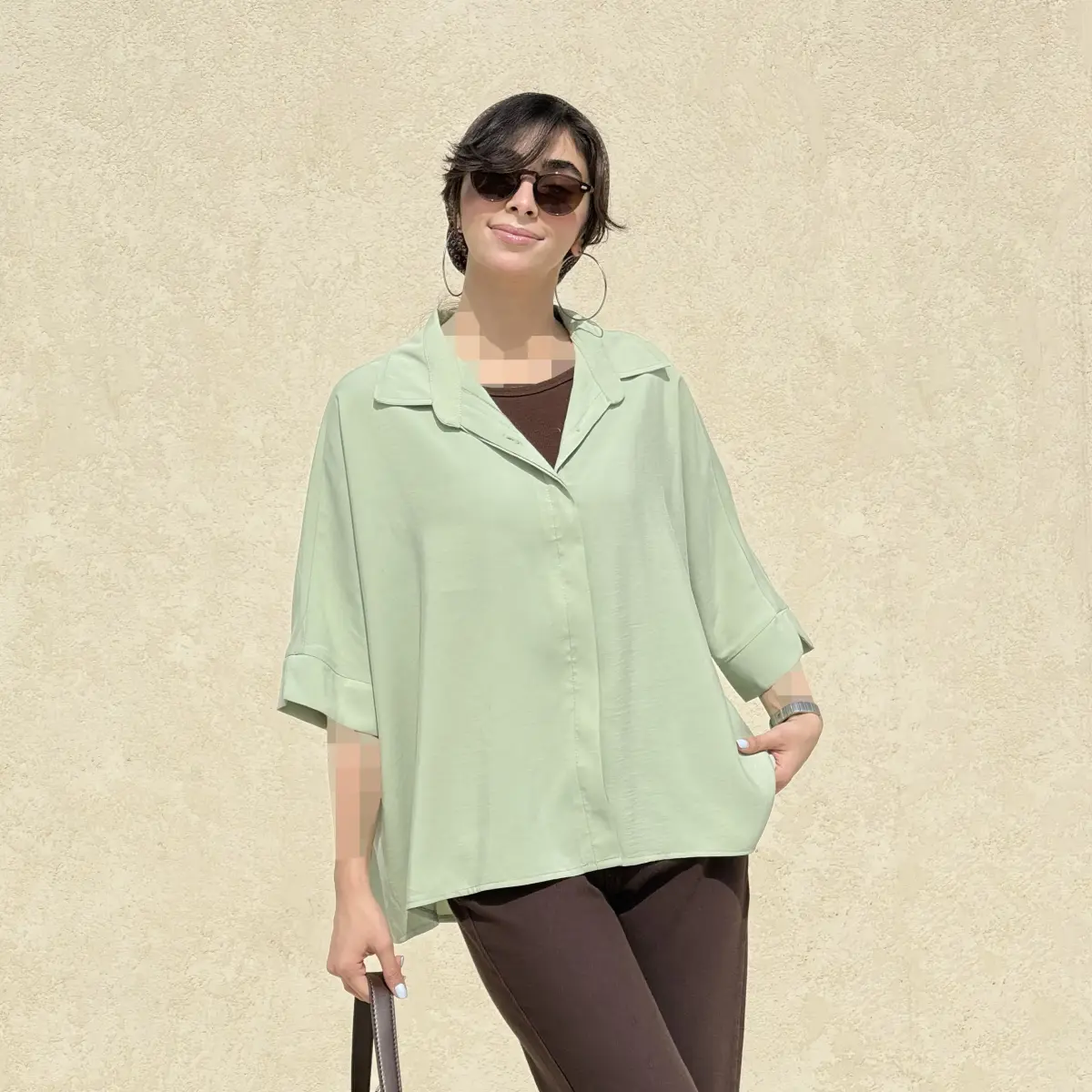 شومیز زنانه سیلک رنگی