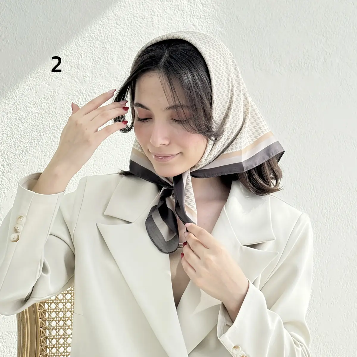 مینی اسکارف زنانه طرح پیچازی