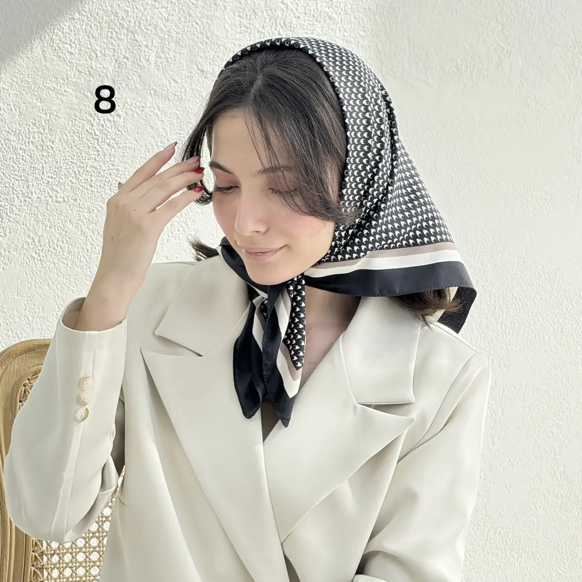 مینی اسکارف زنانه طرح پیچازی