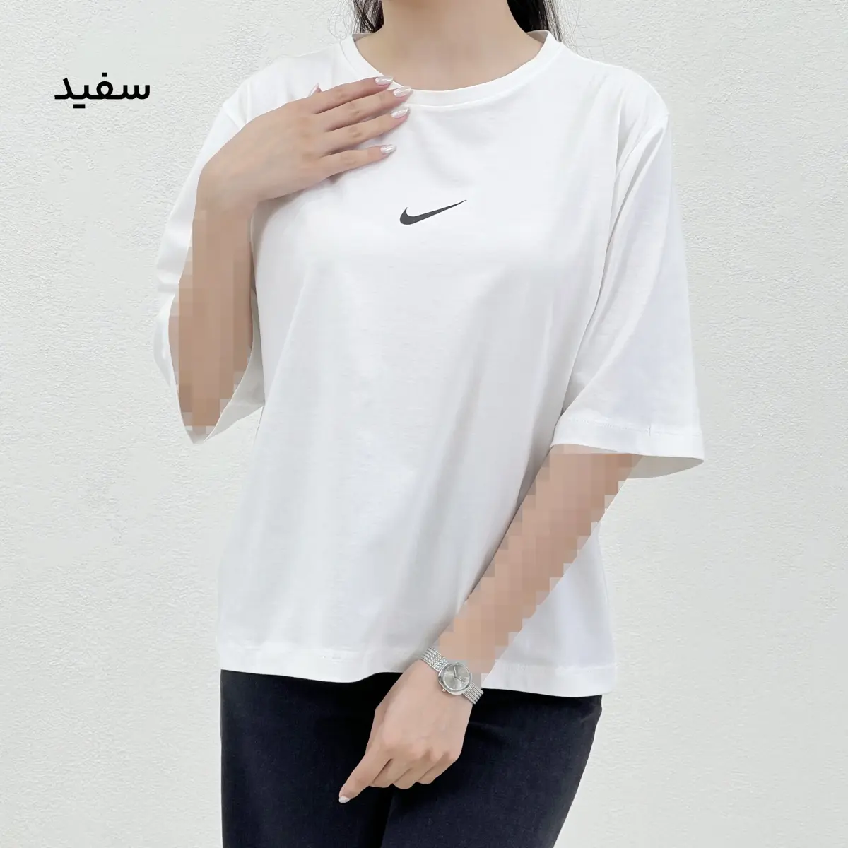 تیشرت زنانه یقه گرد نایک