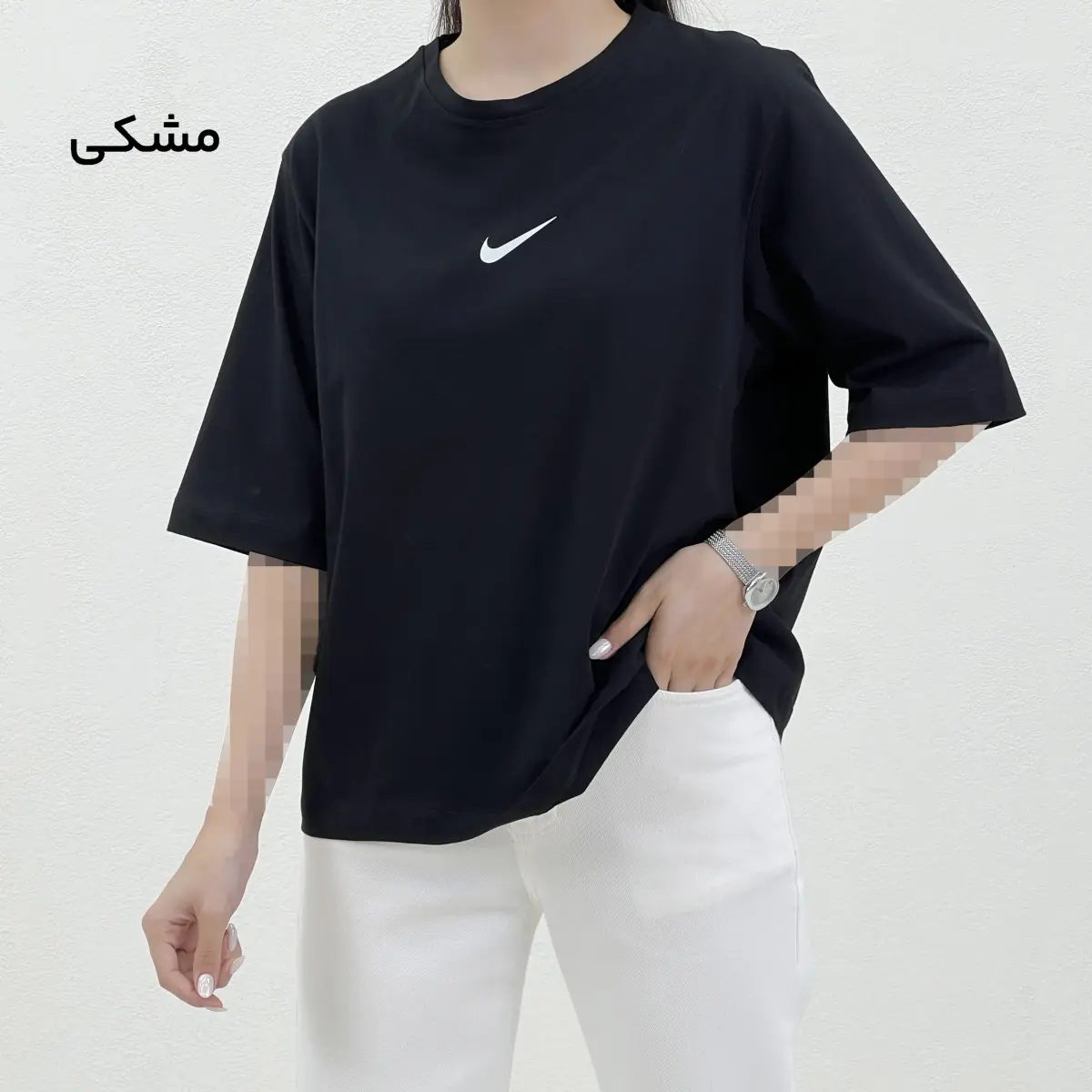 تیشرت زنانه یقه گرد نایک
