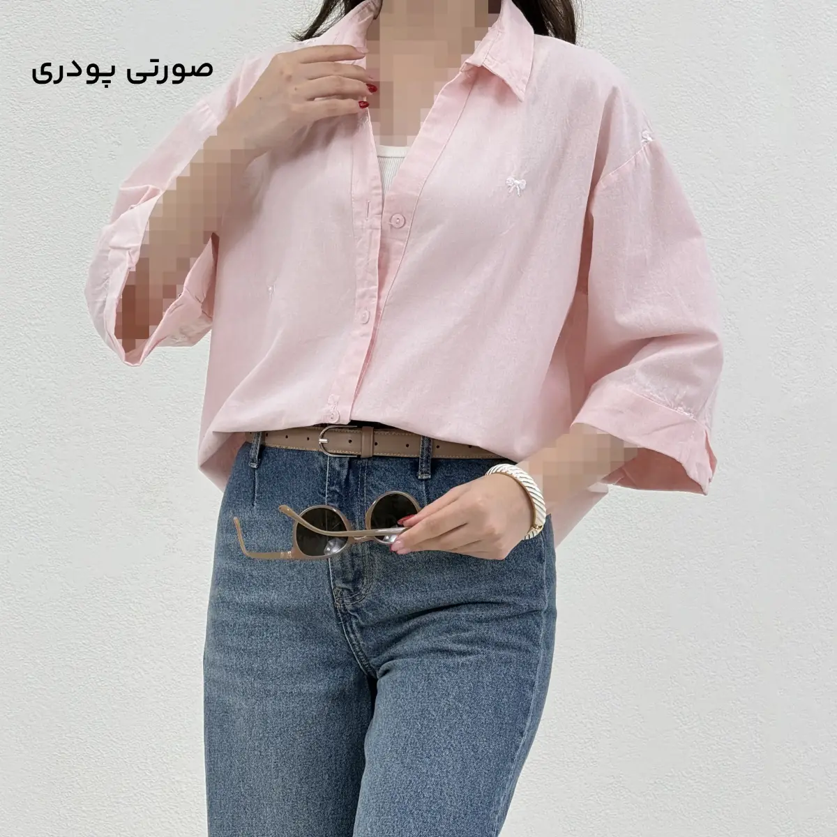 شومیز زنانه طرح پاپیون