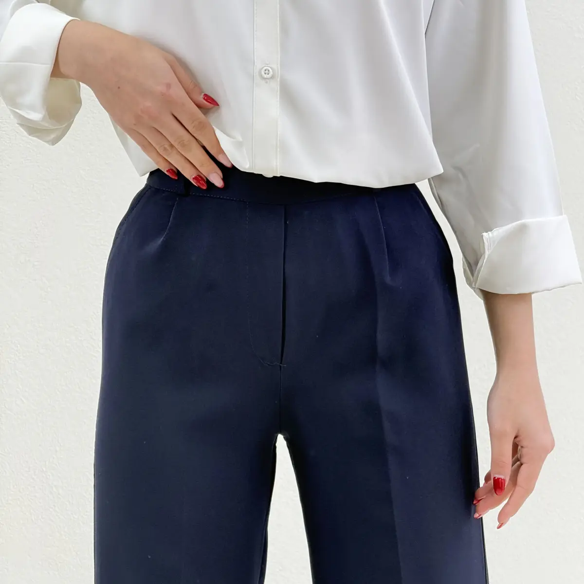 شلوار پارچه ای پشت کش کرپ