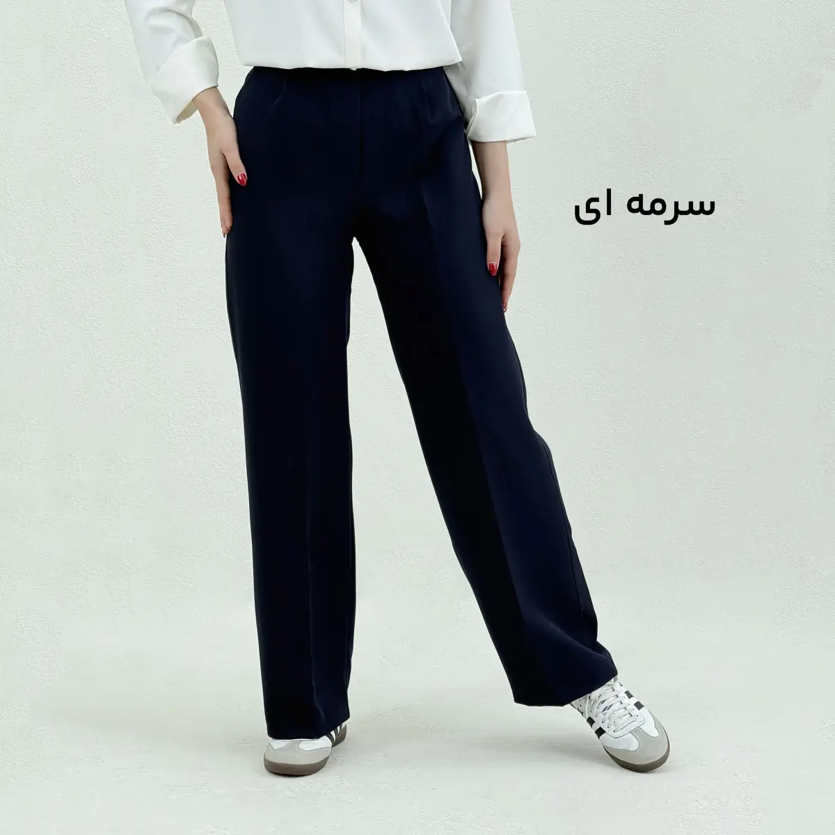 شلوار پارچه ای پشت کش کرپ