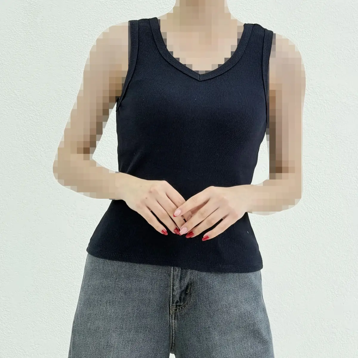 تاپ زنانه کبریتی بیسیک