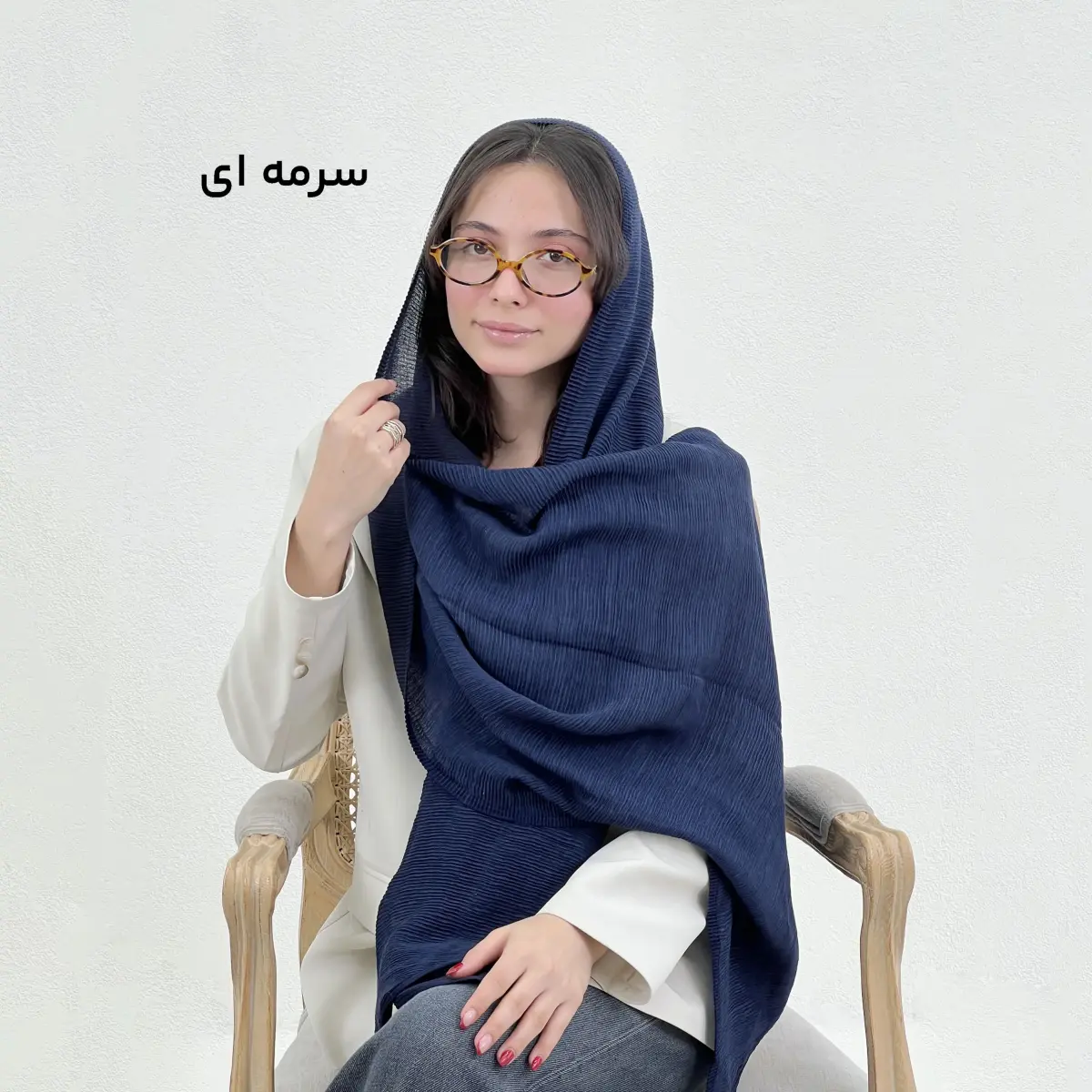 شال  زنانه پلیسه