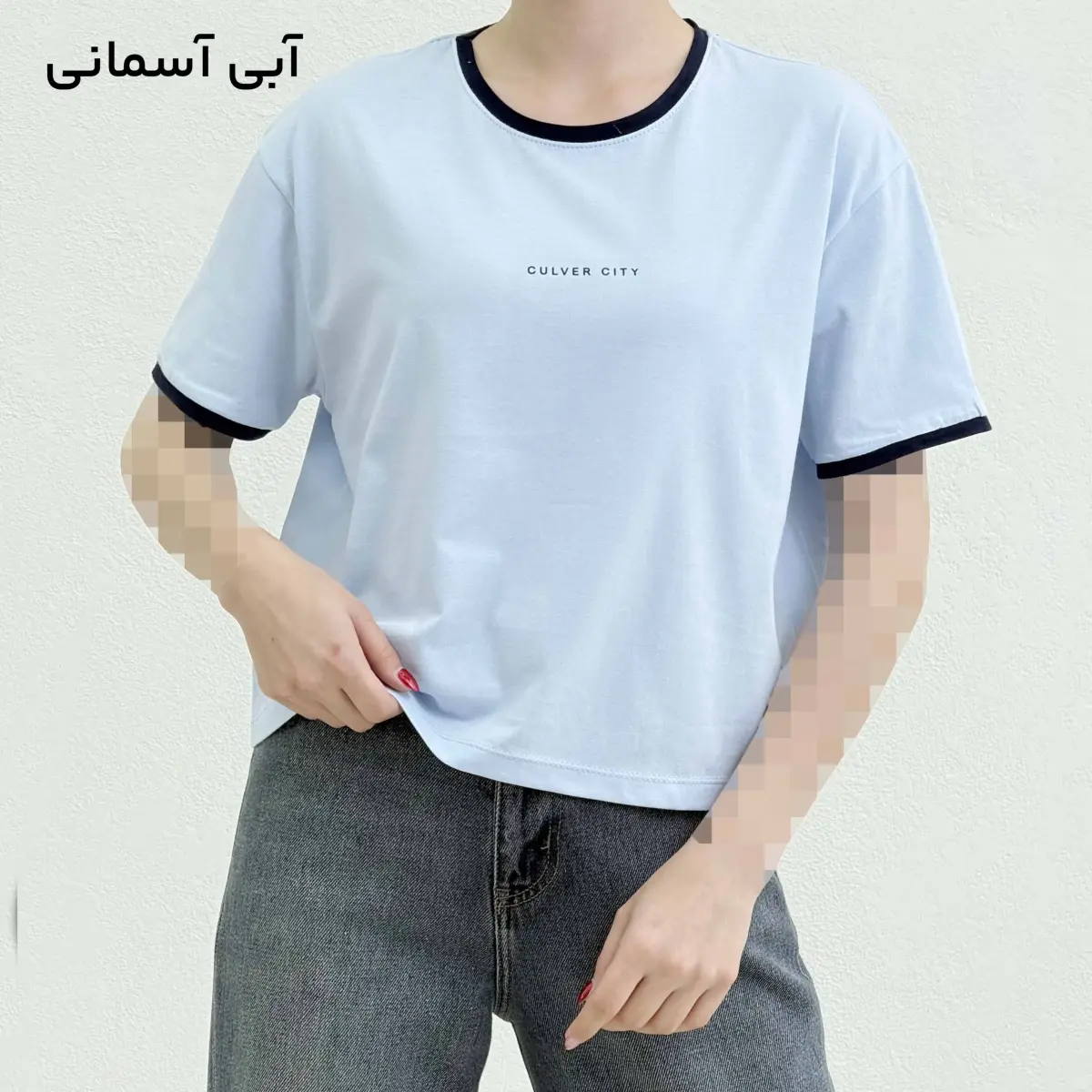 تیشرت کراپ زنانه CITY
