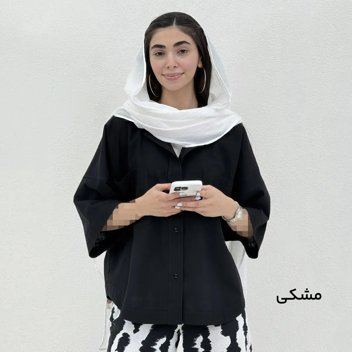 شومیز زنانه رنگی لینن اسلپ