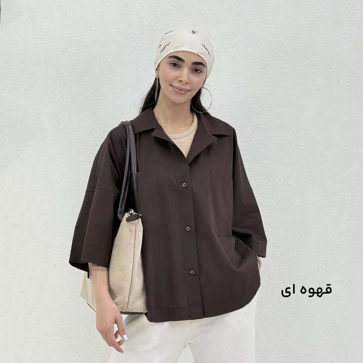 شومیز زنانه رنگی لینن اسلپ