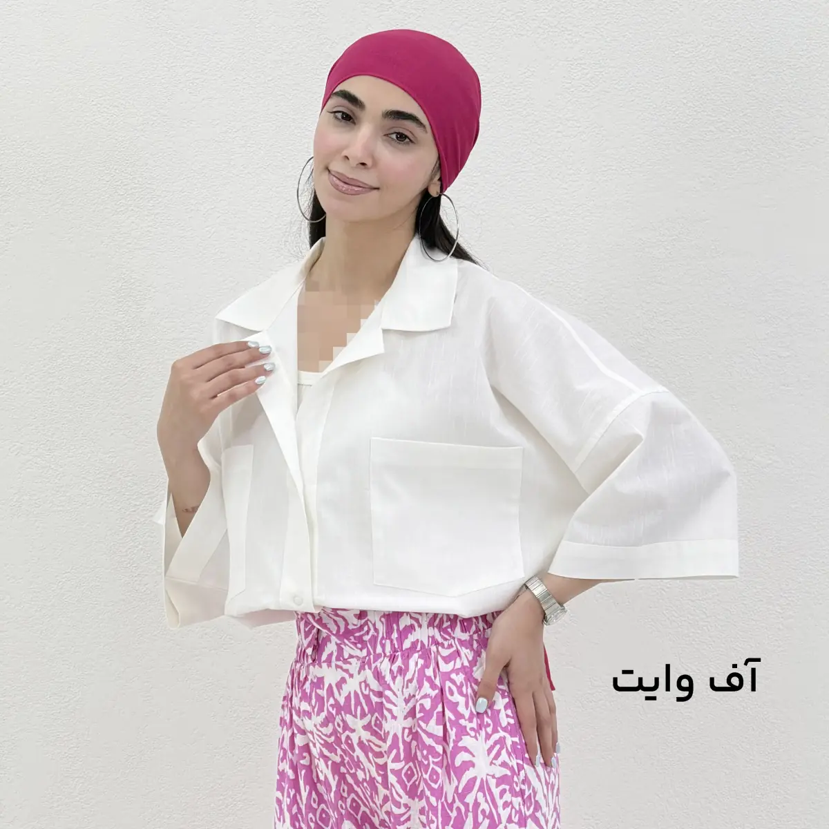 شومیز زنانه رنگی لینن اسلپ