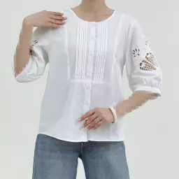 شومیز زنانه آستین طرحدار