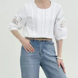 شومیز زنانه آستین طرحدار