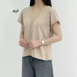 تیشرت زنانه جلو گیپور