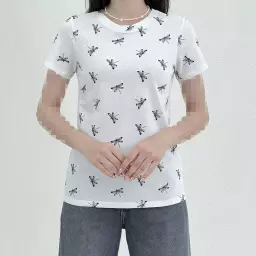 تیشرت زنانه طرح پروانه