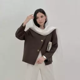 کت زنانه کرپ ستاره