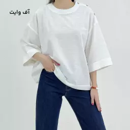 بلوز زنانه سرشانه دکمه