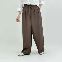 شلوار پارچه ای بگ زنانه