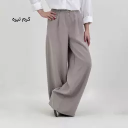 شلوار پارچه ای زنانه سیلک جلو پیله