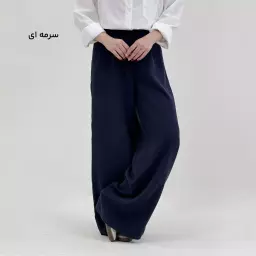 شلوار پارچه ای زنانه سیلک جلو پیله
