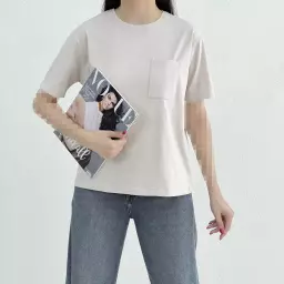 تیشرت زنانه تک جیب