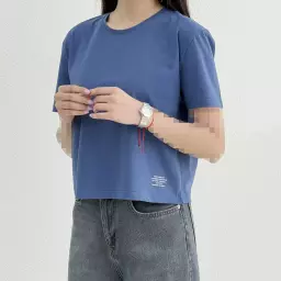 تیشرت کراپ زنانه آستین کوتاه