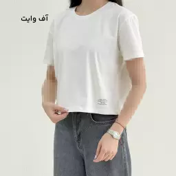 تیشرت کراپ زنانه آستین کوتاه