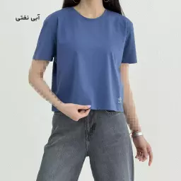 تیشرت کراپ زنانه آستین کوتاه