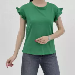 تیشرت زنانه آستین چین