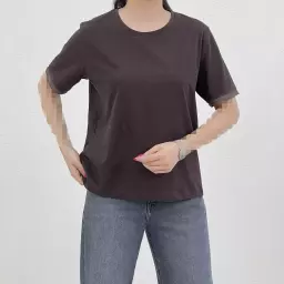 تیشرت زنانه یقه گرد بیسیک