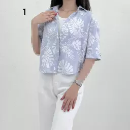شومیز زنانه آستین کوتاه میکس
