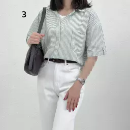 شومیز زنانه آستین کوتاه میکس