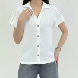 شومیز زنانه آستین افتاده