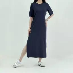 پیراهن بلند زنانه یقه گرد H&M