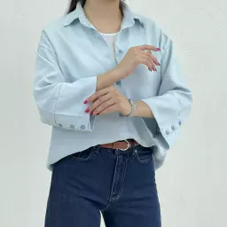 شومیز زنانه آستین سه دکمه