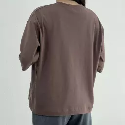 تیشرت باکسی زنانه یقه گرد