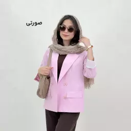 کت زنانه لینن یقه انگلیسی