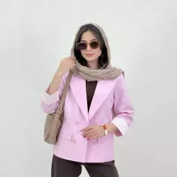 کت زنانه لینن یقه انگلیسی