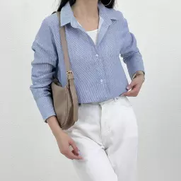 شومیز زنانه لینن راه راه