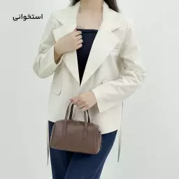 کت زنانه لینن پشت جیب
