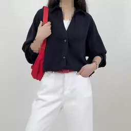شومیز زنانه کتان سیلک