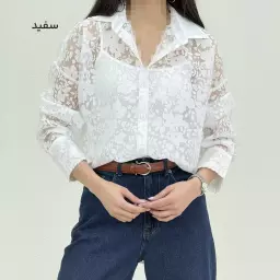 شومیز زنانه شیشه ای طرحدار