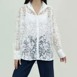 شومیز زنانه شیشه ای طرحدار