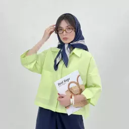 شومیز زنانه باکسی جیب پاکتی