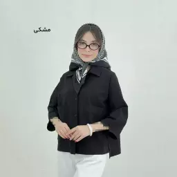 شومیز زنانه باکسی جیب پاکتی