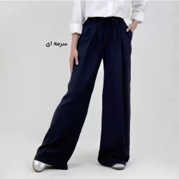 شلوار پارچه ای زنانه سیلک جلو پیله