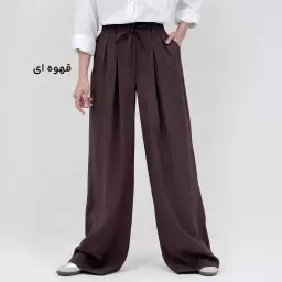 شلوار پارچه ای زنانه سیلک جلو پیله