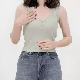 تاپ زنانه کبریتی جلو دکمه