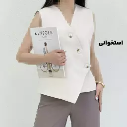 وست کرپ زنانه جلو دکمه