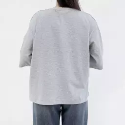 تیشرت زنانه باکسی تک جیب