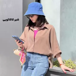 شومیز زنانه سیلک باکسی